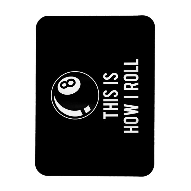 Imán Gracioso Diseño De Billares Para Jugadores De Pisc (Vertical)