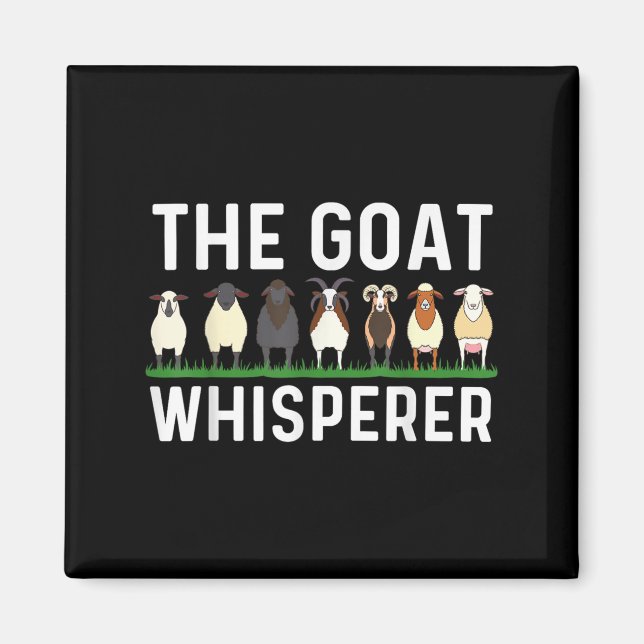 Imán Gracioso Diseño de Cabra Hombres Mujeres Crianza A (Frente)