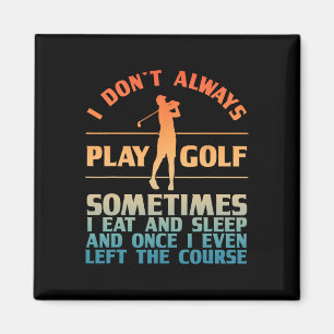 Imán Gracioso Diseño De Golf Para Hombres Jugadoras De