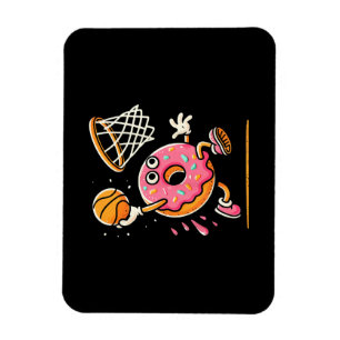 Imán Gracioso Donut Dunking Basketball Food Champ Sport