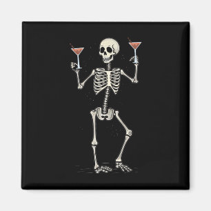Imán Gracioso esqueleto de Halloween Beber cola Manhatt