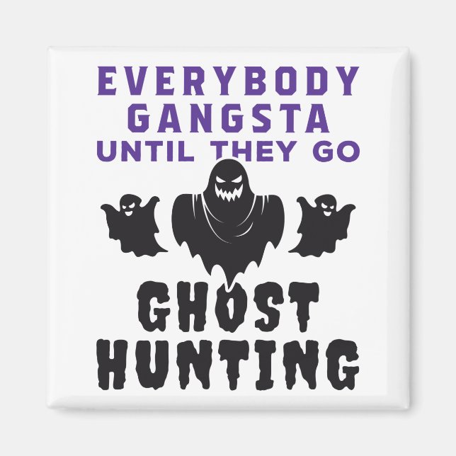 Imán Gracioso Fantasma Hunter Investigador Paranormal (Frente)