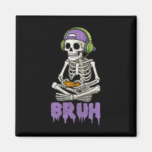 Imán Gracioso Gamer Skeleton Gamer Adolescentes Jóvenes