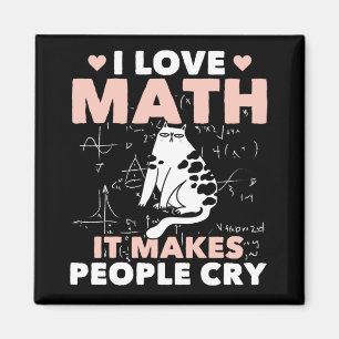 Imán Gracioso gato amante matemáticas Humor matemátic