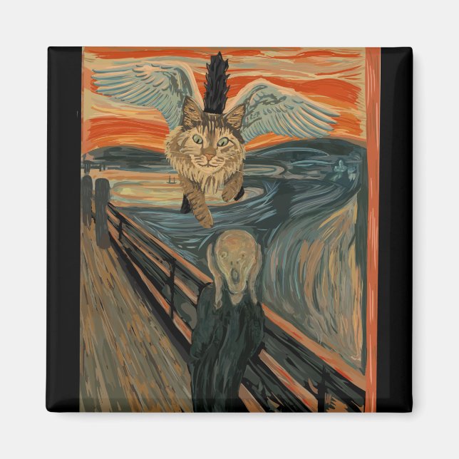 Imán Gracioso gato de Maine Coon (Frente)