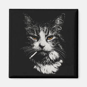 Imán Gracioso gato Guay Fumar divertido meme cigarro Ga