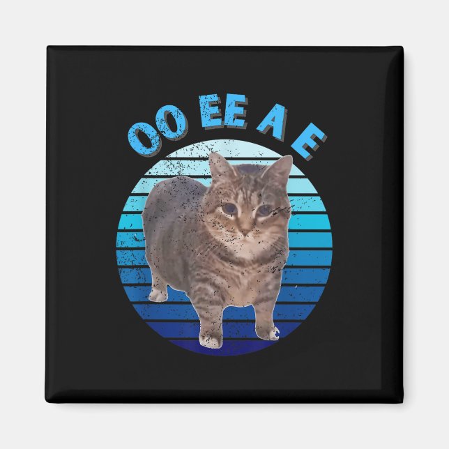 Imán Gracioso Gato Oi Oi Uiaa En El Oiia (Frente)