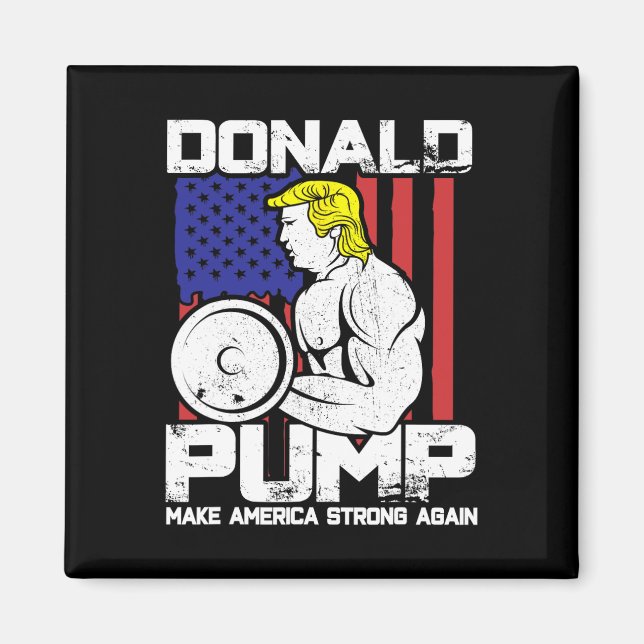 Imán Gracioso gimnasio de Levantamiento de Peso Donald  (Frente)