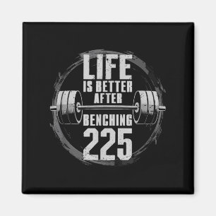 Imán Gracioso Gimnasio De Prensa Bench De 225 Libras - 