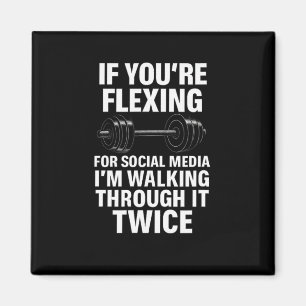 Imán Gracioso gimnasio Flexing Workout Bodybuilding 2