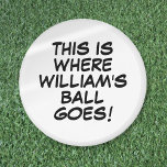 Imán Gracioso golf de nombre personalizado<br><div class="desc">Personaliza para crear un regalo de golf único. Diseñado por Thisisnotme©</div>