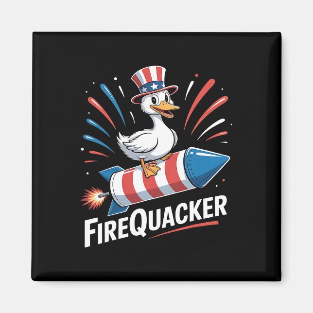 Imán Gracioso Goose 4 De Julio Independencia De Firequa (Frente)