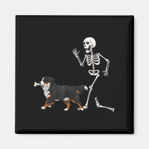 Imán Gracioso Halloween Perro De Montaña Bernés Y Esque