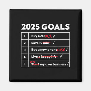 Imán Gracioso humor en sarcasmo de Año Nuevo 2025