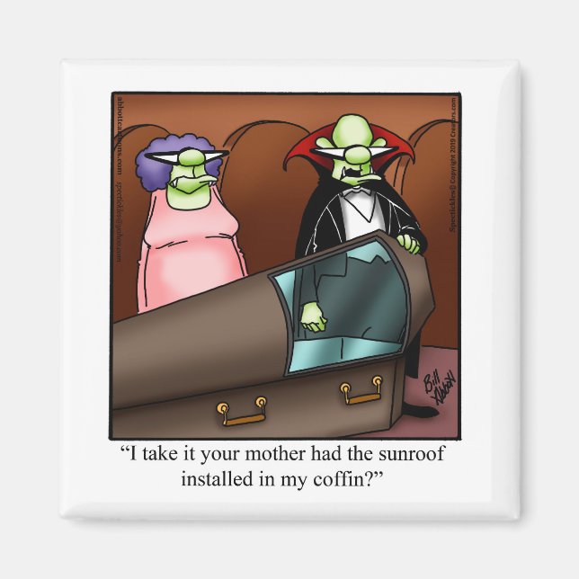 Imán Gracioso Humor Halloween Magnet (Frente)