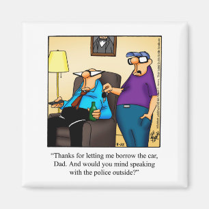 Imán Gracioso Humor para Padres Refrigerador Magnet