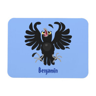 Imán Gracioso ilustracion de personalizado de cuervos l