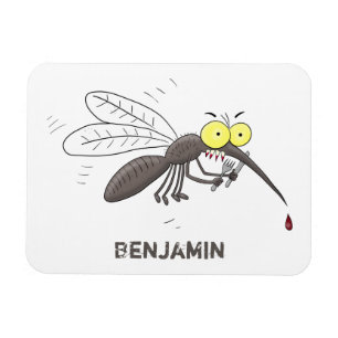 Imán Gracioso ilustracion personalizado de insectos mos