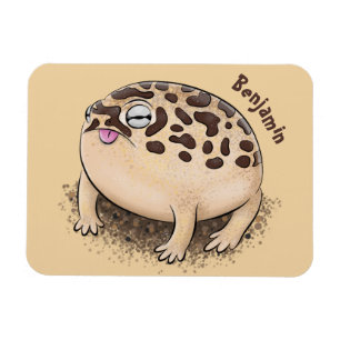 Imán Gracioso ilustracion personalizado de rana de lluv