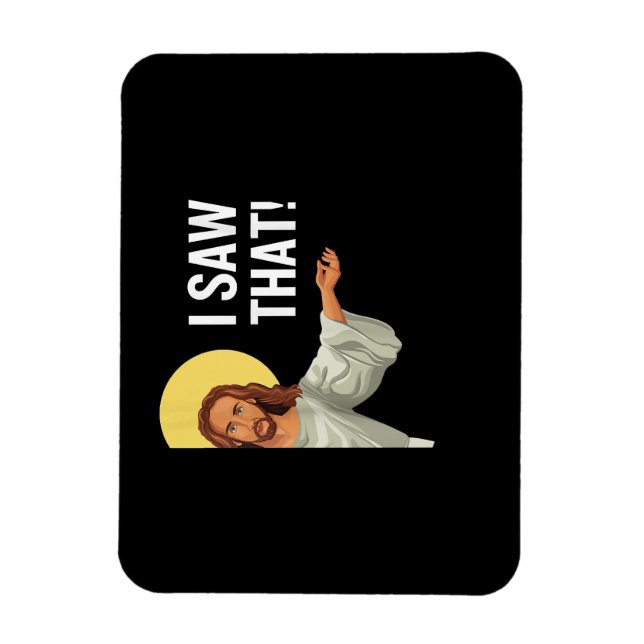 Imán Gracioso Jesús Meme Vi Que La Cita Cristiana Es Di (Vertical)