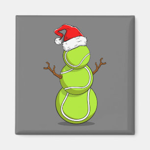 Imán Gracioso jugador de tenis regalo de Navidades Snow