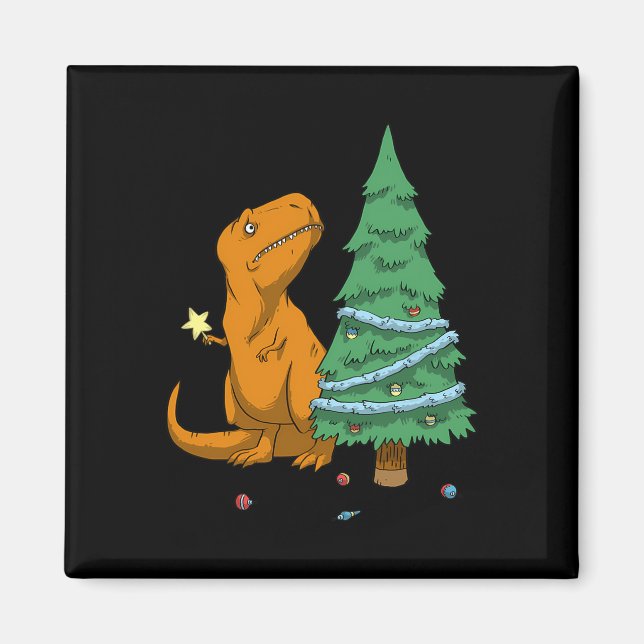 Imán Gracioso La Lucha Dinosaurio Star Tree Light Chris (Frente)