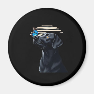 Imán Gracioso Labrador Negro Recuperador Lab Perro Pet