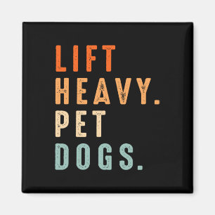 Imán Gracioso Lift Heavy Mascota Perros Gimnasio Peso L