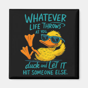 Imán Gracioso Meme De La Camisa Del Pato Cita Tees Gráf