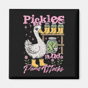 Imán Gracioso Meme Pickle Cucumber Pickles Y Pánico