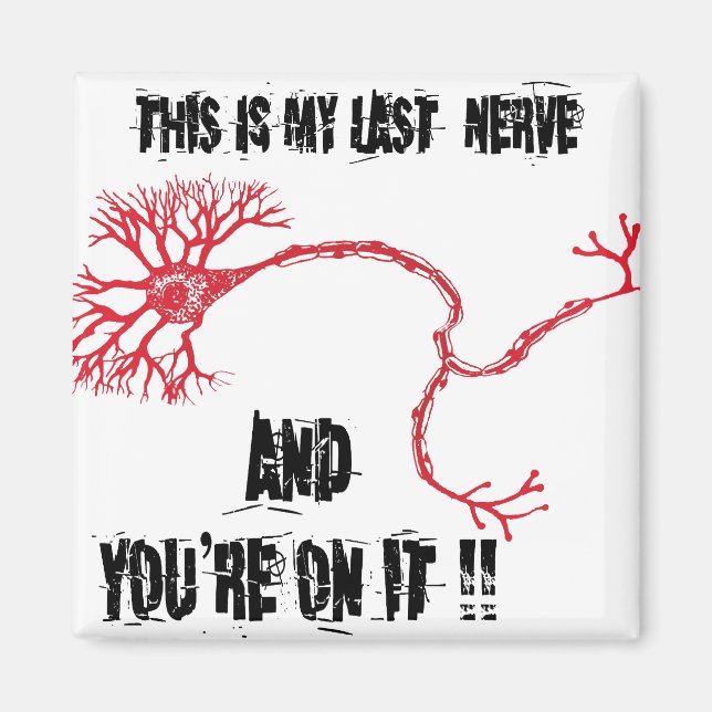 Imán Gracioso Mi Último Nervio (Frente)