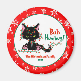 Imán Gracioso Navidad burdo gato