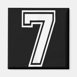 Imán Gracioso Número 7 67 Meme Costume Salón Grupo de C