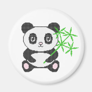 Imán Gracioso panda de puntas cruzadas