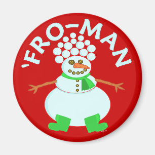 Imán Gracioso 'Para Navidades Snowman Pun'
