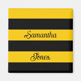 Imán Gracioso patrón clásico de bandas de abeja de burb