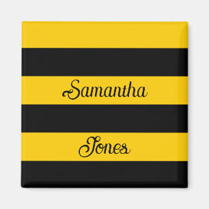 Imán Gracioso patrón clásico de bandas de abeja de burb