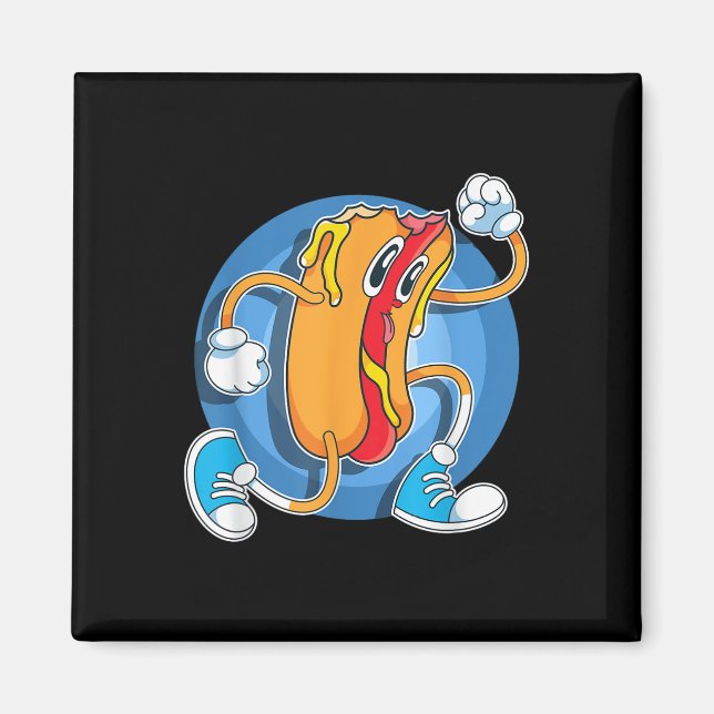 Imán Gracioso perro caliente de la comida rápida Franks (Frente)