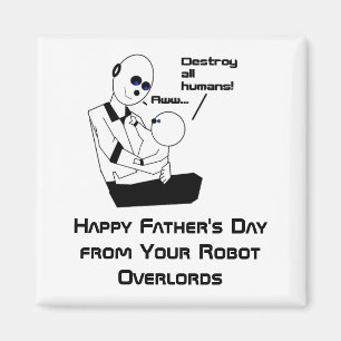 Imán Gracioso Personalizado de Chiste científico de rob