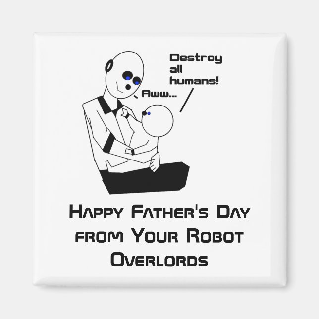 Imán Gracioso Personalizado de Chiste científico de rob (Frente)