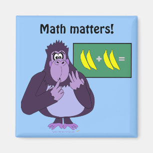 Imán Gracioso Personalizado de Gorilla Math
