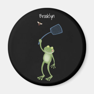 Imán Gracioso personalizado de la mosca de la sartén ve