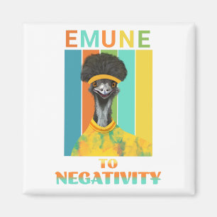 Imán Gracioso piño de pájaro de Emu - inmune a la negat