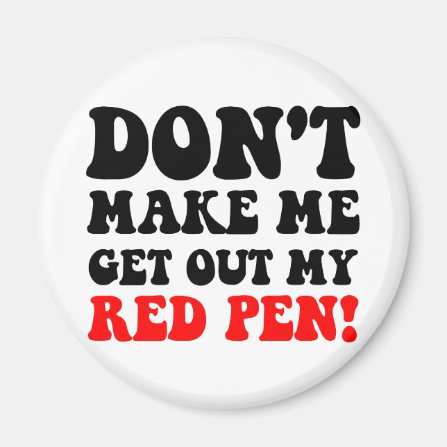 Imán Gracioso profesor (Frente)