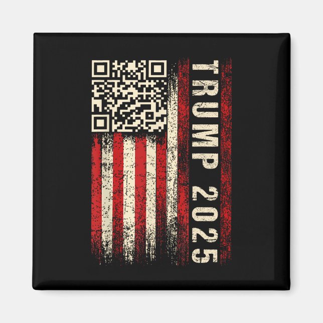 Imán Gracioso Qr Donald Trump bailando con el vídeo de  (Frente)