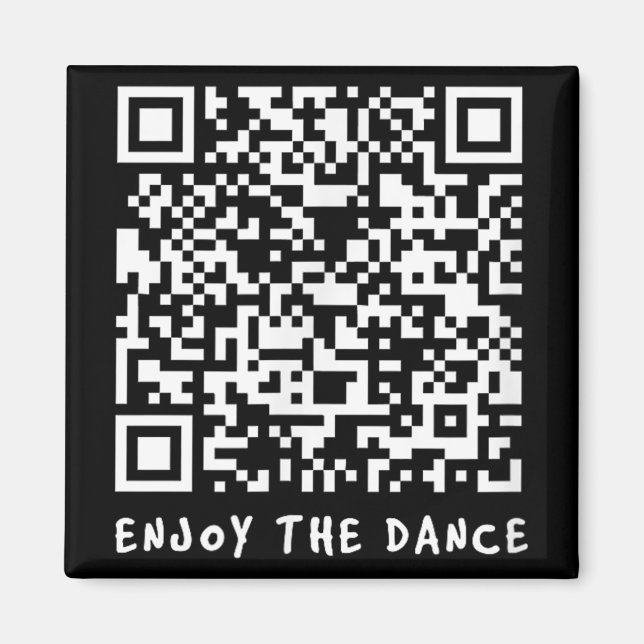 Imán Gracioso Qr Trump Bailando código interactivo _1 (Frente)