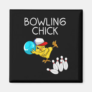 Imán Gracioso Regalo de boliche para mujeres Cute Bowli