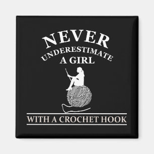 Imán Gracioso regalo de crochet de citas crocheadores
