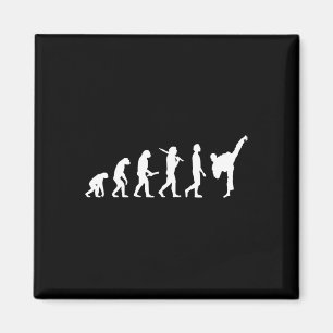Imán Gracioso Regalo De Evolución De Karate Para Artist