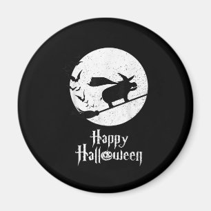 Imán Gracioso regalo de Halloween de bruja Hippo Lover
